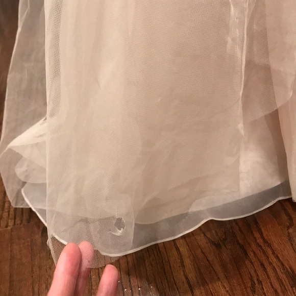 Galina Beaded Bodice Organza A-Line Wedding Dress - Picture 8 of 8